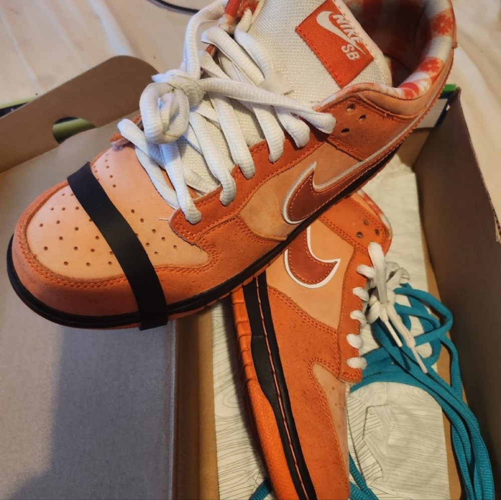 Nike- Orange Lobster SB dunk low concept size 8mens